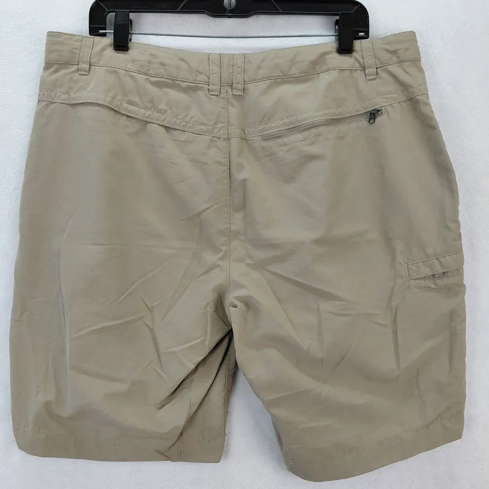 The North Face Horizon 2.0 Cargo Shorts Mens 38 Khaki Nylon Ripstop Outdoor Hike